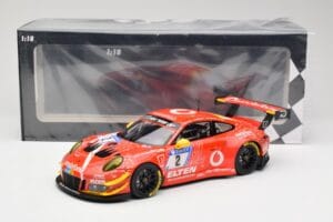 Porsche 911 991.2 GT3 R #2 Team Gigaspeed S. Bockmann 24 Hours of Nurburgring 2018 Minichamps 1:18 155186902 Metal — billede 6 af 6