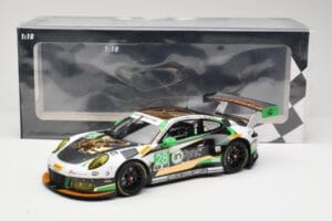 Porsche 911 991.2 GT3 R #28 Alegra Motorsports D. de Quesada / M. Morad Class Winners 24 Hours of Daytona 2017 Minichamps 1:1 — billede 6 af 6
