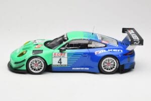 Porsche 911 991.2 GT3 R #4 Falken K. Bachler / M. Ragginger VLN Winner Round 6 2018 Minichamps 1:18 153186994 Metal — billede 3 af 6