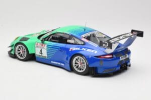 Porsche 911 991.2 GT3 R #4 Falken K. Bachler / M. Ragginger VLN Winner Round 6 2018 Minichamps 1:18 153186994 Metal — billede 5 af 6