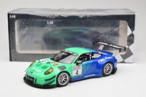Porsche 911 991.2 GT3 R #4 Falken K. Bachler / M. Ragginger VLN Winner Round 6 2018 Minichamps 1:18 153186994 Metal — billede 6 af 6