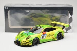 Porsche 911 991.2 GT3 R #911 Manthey Racing R. Dumas / F. Makowiecki 24 Hours of Nurburgring 2017 Minichamps 1:18 155176911 M — billede 6 af 6