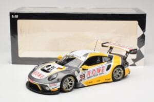 Porsche 911 991.2 GT3 R #99 Rowe Racing D. Olsen / M. Campbell 24 Hours of Spa 2019 Minichamps 1:18 155196099 Metal — billede 6 af 6