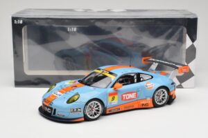 Porsche 911 991.2 GT3 R Pacific Gulf Racing #9 J. Lammers / K. Miura Super GT 300 Series 2017 Minichamps 1:18 155176909 Metal — billede 6 af 6