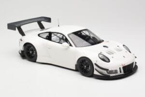 Porsche 911 991.2 GT3 R Hvid med Sorte Fælge Minichamps 1:18 155186900 Metal — billede 4 af 6