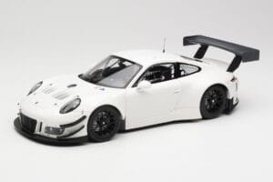 Porsche 911 991.2 GT3 R Hvid med Sorte Fælge Minichamps 1:18 155186900 Metal
