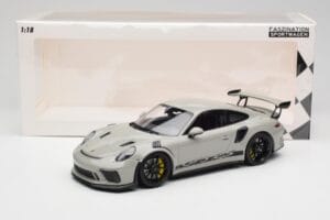 Porsche 911 991.2 GT3 RS Chalk Wording Sorte Fælge Minichamps 1:18 153068230 Metal — billede 6 af 6