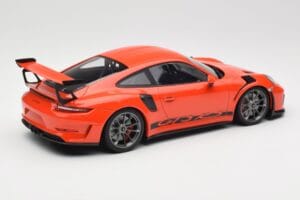 Porsche 911 991.2 GT3 RS Lava Orange & Sølv Fælge Minichamps 1:18 155068225 Metal — billede 2 af 6
