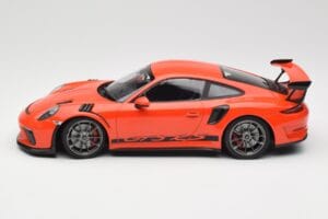Porsche 911 991.2 GT3 RS Lava Orange & Sølv Fælge Minichamps 1:18 155068225 Metal — billede 3 af 6