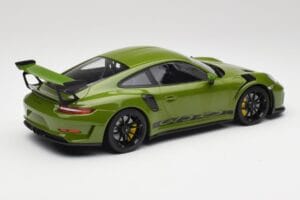 Porsche 911 991.2 GT3 RS Lizard Grøn Med Sorte Fælge Minichamps 1:18 155068233 Metal — billede 2 af 6