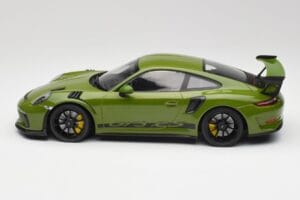 Porsche 911 991.2 GT3 RS Lizard Grøn Med Sorte Fælge Minichamps 1:18 155068233 Metal — billede 3 af 6