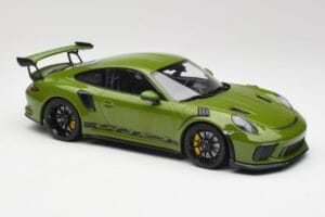 Porsche 911 991.2 GT3 RS Lizard Grøn Med Sorte Fælge Minichamps 1:18 155068233 Metal — billede 4 af 6