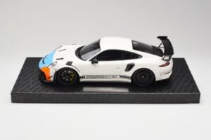 Porsche 911 991.2 GT3 RS Manthey Racing Hvid & Blå & Orange Minichamps 1:18 MR-911-GT3RS-1805 Metal