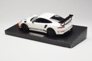 Porsche 911 991.2 GT3 RS Manthey Racing Hvid & Blå & Orange Minichamps 1:18 MR-911-GT3RS-1805 Metal — billede 5 af 6