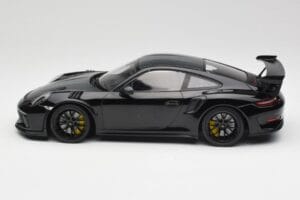 Porsche 911 991.2 GT3 RS Weissach Package Sort & Sorte Hjul Minichamps 1:18 153068228 Metal — billede 3 af 6