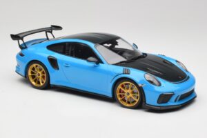 Porsche 911 991.2 GT3 RS Weissach Package Blå & Guld Hjul Minichamps 1:18 153068232 Metal — billede 4 af 6