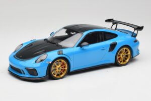 Porsche 911 991.2 GT3 RS Weissach Package Blå & Guld Hjul Minichamps 1:18 153068232 Metal