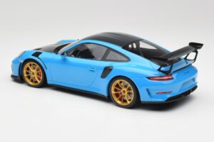 Porsche 911 991.2 GT3 RS Weissach Package Blå & Guld Hjul Minichamps 1:18 153068232 Metal — billede 5 af 6
