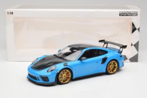 Porsche 911 991.2 GT3 RS Weissach Package Blå & Guld Hjul Minichamps 1:18 153068232 Metal — billede 6 af 6