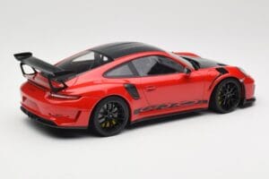 Porsche 911 991.2 GT3 RS Weissach Package Guards Red Sorte Fælge Minichamps 1:18 153068223 Metal — billede 2 af 6