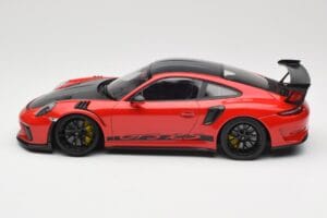 Porsche 911 991.2 GT3 RS Weissach Package Guards Red Sorte Fælge Minichamps 1:18 153068223 Metal — billede 3 af 6