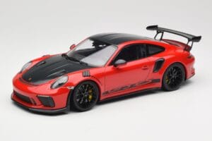 Porsche 911 991.2 GT3 RS Weissach Package Guards Red Sorte Fælge Minichamps 1:18 153068223 Metal