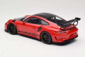 Porsche 911 991.2 GT3 RS Weissach Package Guards Red Sorte Fælge Minichamps 1:18 153068223 Metal — billede 5 af 6
