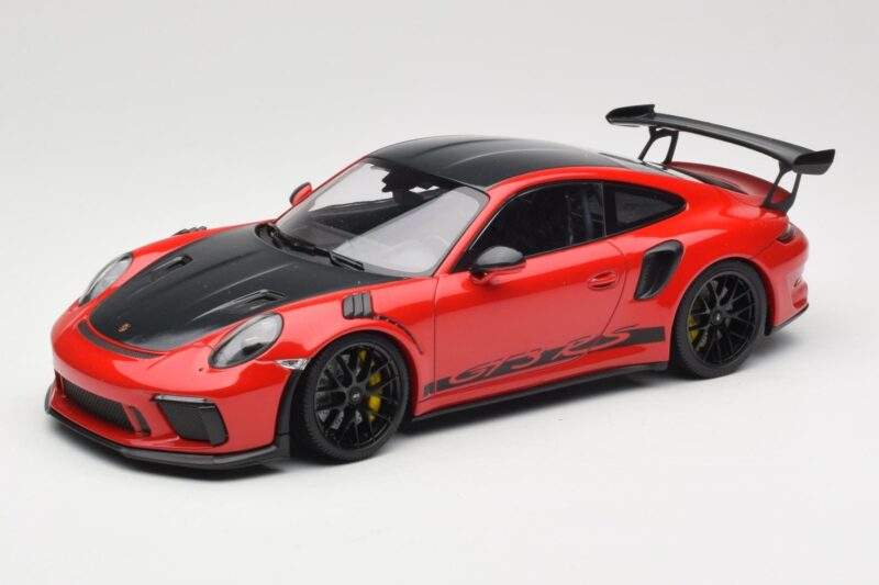Porsche 911 991.2 GT3 RS Weissach Package Guards Red Sorte Fælge Minichamps 1:18 153068223 Metal