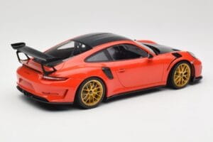 Porsche 911 991.2 GT3 RS Weissach Package Lava Orange Guld Magnesium Fælge Minichamps 1:18 153068227 Metal — billede 2 af 6