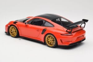 Porsche 911 991.2 GT3 RS Weissach Package Lava Orange Guld Magnesium Fælge Minichamps 1:18 153068227 Metal — billede 5 af 6
