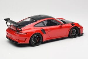 Porsche 911 991.2 GT3 RS Weissach Package Rød med Sorte Fælge Minichamps 1:18 155068230 Metal — billede 2 af 6