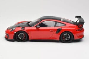 Porsche 911 991.2 GT3 RS Weissach Package Rød med Sorte Fælge Minichamps 1:18 155068230 Metal — billede 3 af 6