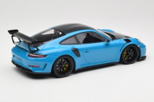 Porsche 911 991.2 GT3 RS Weissach Package Shark Blue Sorte Magnesium Fælge Minichamps 1:18 153068224 Metal — billede 2 af 6