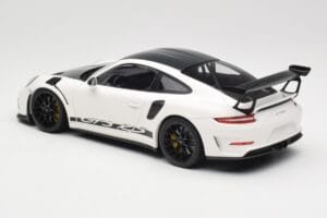 Porsche 911 991.2 GT3 RS Weissach Package Hvid Wording Sorte Magnesium Fælge Minichamps 1:18 153068225 Metal — billede 5 af 6