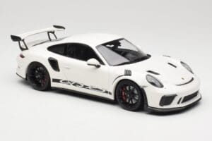 Porsche 911 991.2 GT3 RS Hvid med Sorte Fælge Minichamps 1:18 155068224 Metal — billede 4 af 6