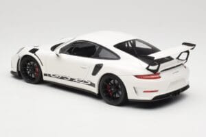 Porsche 911 991.2 GT3 RS Hvid med Sorte Fælge Minichamps 1:18 155068224 Metal — billede 5 af 6