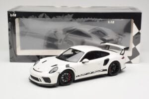 Porsche 911 991.2 GT3 RS Hvid med Sorte Fælge Minichamps 1:18 155068224 Metal — billede 6 af 6
