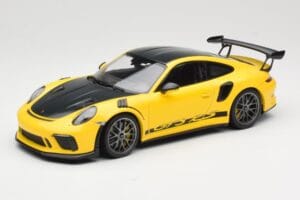 Porsche 911 991.2 GT3 RS Gul Weissach Package Platinum Wheels Minichamps 1:18 155068221 Metal