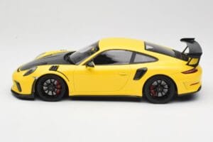 Porsche 911 991.2 GT3 RS Gul med Sorte Fælge Minichamps 1:18 155068231 Metal — billede 3 af 6