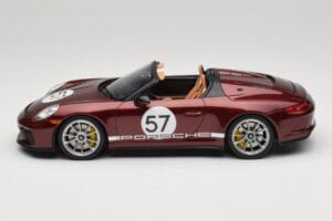 Porsche 911 991.2 Speedster Heritage Edition Cherry Metallic GT Spirit 1:18 GT929 Resin — billede 3 af 6