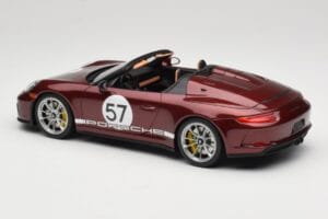 Porsche 911 991.2 Speedster Heritage Edition Cherry Metallic GT Spirit 1:18 GT929 Resin — billede 5 af 6