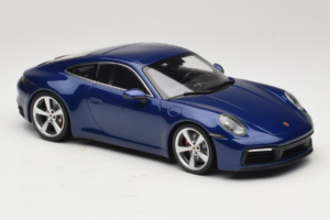 Porsche 911 992 Carrera 4S Blue Metallic Minichamps 1:18 153067327 Metal — billede 4 af 6