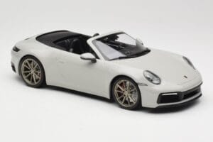Porsche 911 992 Carrera 4S Cabriolet Grå Minichamps 1:18 155067335 Metal — billede 4 af 6