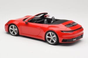 Porsche 911 992 Carrera 4S Cabriolet Rød Minichamps 1:18 155067331 Metal — billede 5 af 6