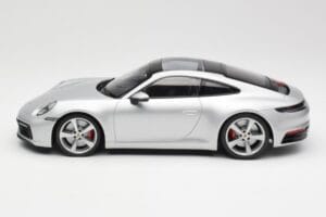 Porsche 911 992 Carrera 4S Sølv Minichamps 1:18 155067322 Metal — billede 3 af 6