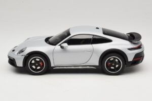 Porsche 911 992 Dakar Ice Grey Metallic Norev 1:18 187242 Metal — billede 4 af 8