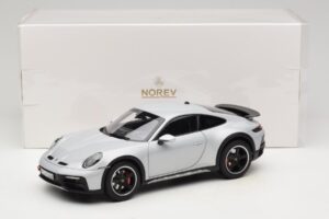 Porsche 911 992 Dakar Ice Grey Metallic Norev 1:18 187242 Metal — billede 8 af 8