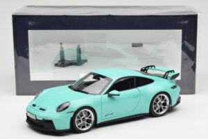 Porsche 911 992 GT3 Mint Grøn Norev 1:18 187316 Metal — billede 8 af 8