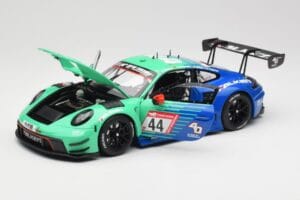 Porsche 911 992 GT3 R Falken #44 D. Eriksson / T. Heinemann 24 Hours of Nurburgring 2023 Minichamps 1:18 113236344 Metal — billede 2 af 8