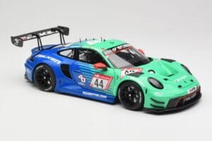 Porsche 911 992 GT3 R Falken #44 D. Eriksson / T. Heinemann 24 Hours of Nurburgring 2023 Minichamps 1:18 113236344 Metal — billede 6 af 8